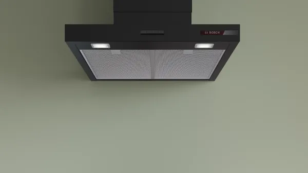 Bosch DWB65CC60B Series 4 60 cm Wall-mounted Cooker Hood in Matt Black 