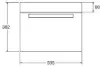 Bertazzoni FMOD3053WLB1 Modern Series 38cm Shallow Depth Microwave in Black Glass