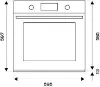 Bertazzoni F609HEREKTAG Heritage Series 60cm Electric Built-In Oven in Ivory/Gold