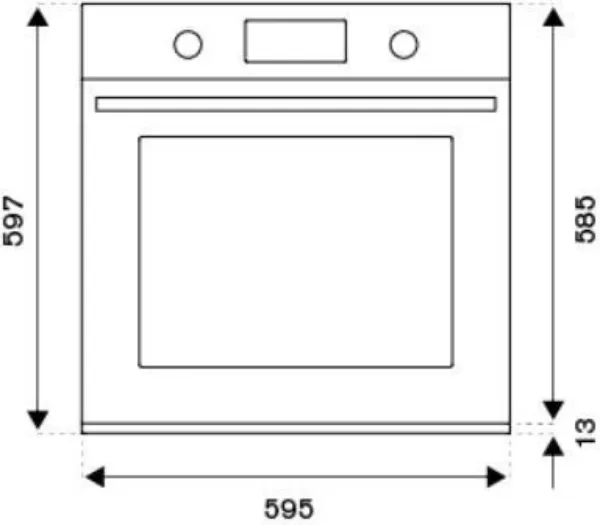 Bertazzoni F609HEREKTAG Heritage Series 60cm Electric Built-In Oven in Ivory/Gold