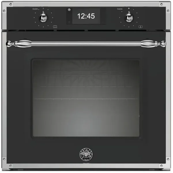 Bertazzoni FHER6117CTNX3 Heritage Series TFT 60cm Built-In Oven with Pyrolytic and Steam in Matt Black