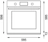 Bertazzoni FHER6117CTNX3 Heritage Series TFT 60cm Built-In Oven with Pyrolytic and Steam in Matt Black