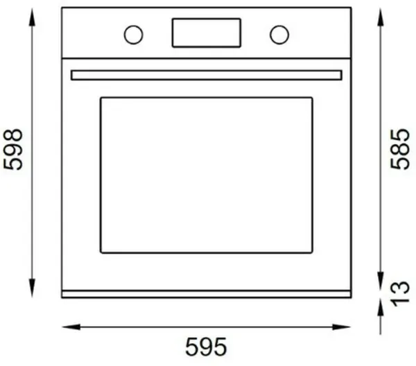 Bertazzoni FHER6117CTNX3 Heritage Series TFT 60cm Built-In Oven with Pyrolytic and Steam in Matt Black
