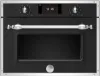 Bertazzoni F457HERVTNE Heritage Series TFT 45cm Built-In Combi Steam Oven in Matt Black