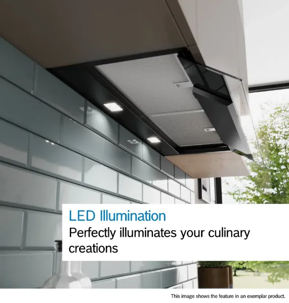 Bosch DBB97DP60B Integrated Design Hood in Matt black 