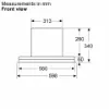 Bosch DBB67DP60B Integrated Design Hood in Matt black 