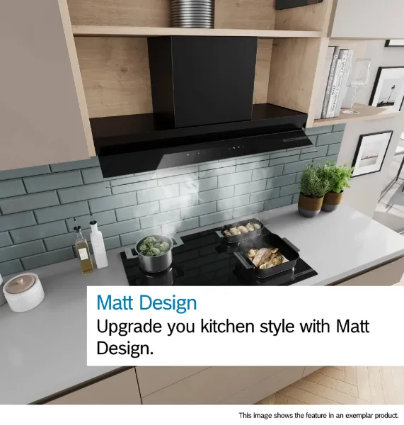 Bosch DBB65CC60B Integrated Design Hood in Matt Black 