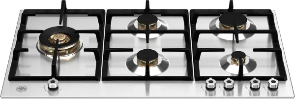 Bertazzoni P905LPROX Professional Series 90cm 5 Burner with Wok Burner Gas Hob in Stainless Steel