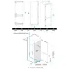 Midea MDRE379FGE01D 54cm 70/30 Built In Fridge Freezer - White