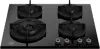 Bertazzoni P604LPROGNE Professional Series 60cm 4 Burner with Wok Burner Gas Hob in Black Glass