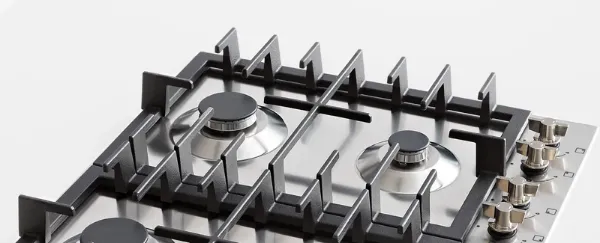 Bertazzoni P604LMODX Modern Series 60cm 4 Burner Gas Hob in Stainless Steel