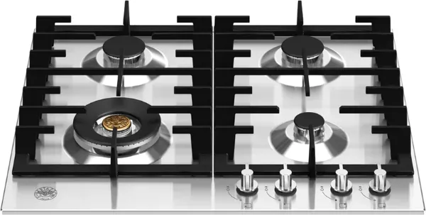 Bertazzoni P604LMODX Modern Series 60cm 4 Burner Gas Hob in Stainless Steel