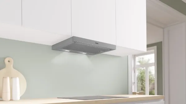 Bosch DFM063W57B Telescopic Cooker Hood in Silver Metallic