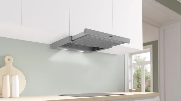Bosch DFM063W57B Telescopic Cooker Hood in Silver Metallic
