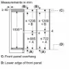 Bosch KIN96VFD0G Series 4 Integrated Fridge Freezer