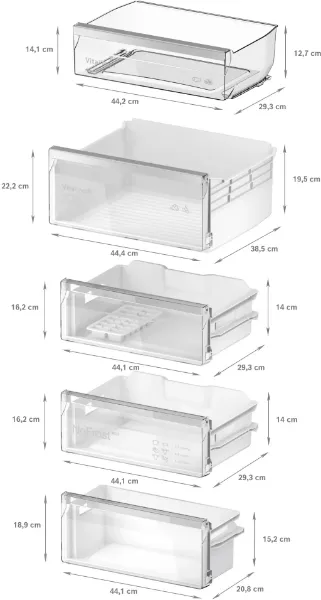 Bosch KIN96VFD0G Series 4 Integrated Fridge Freezer