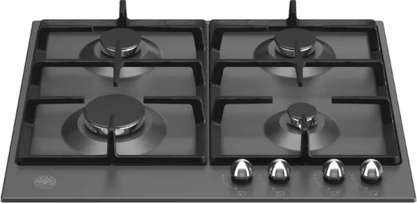 Bertazzoni P604HERNE Heritage Series 60cm 4 Burner Gas Hob in Matt Black