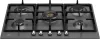Bertazzoni P755CHERNE Heritage Series 75cm 5 Burner with Wok Burner Gas Hob in Matt Black
