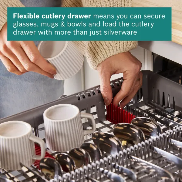 Bosch SMH4HVX14G Series 4 Fully-integrated dishwasher 60 cm 