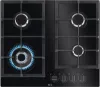 AEG HKB64420NB 6000 Gas On Glass Hob Black_Front View