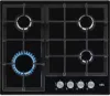 AEG HGX64200SB 3000 Slim Line Gas Hob Black_Front View