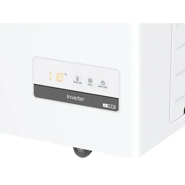 Haier HCE301E Chest Freezer - White - 300L_controls