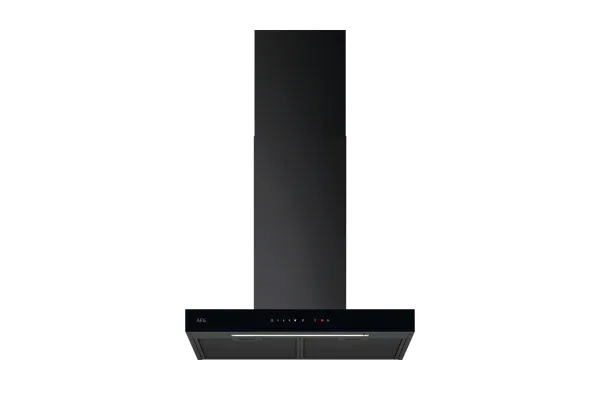 AEG GB67D61HB 6000 Hob2Hood Wall Mounted Cooker Hood Matt Black_Front View