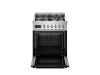 Bertazzoni PRO64L1ENET2 Professional 60cm Single Dual Fuel Cooker in Black