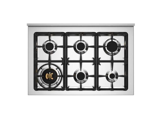 Bertazzoni PRO96L2EART2 Professional 90cm Double Dual Fuel Range Cooker in Orange