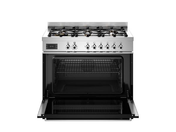 Bertazzoni PRO96L1ENET2 Professional 90cm Single Dual Fuel Range Cooker in Black