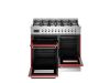 Bertazzoni PRO106L3EROT2 Professional 100cm Double Dual Fuel Range Cooker in Red