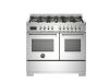Bertazzoni PRO106L2EXT2 Professional 100cm Double Dual Fuel Range Cooker in Stainless Steel