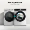Hisense WF3S1243BW3 12kg 1400 Spin, Steam Washing Machine - White