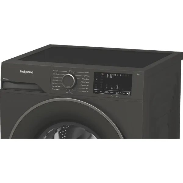 Hotpoint H101GANTISTAIN 10kg 1400 Spin Washing Machine with PetHairCare - Graphite