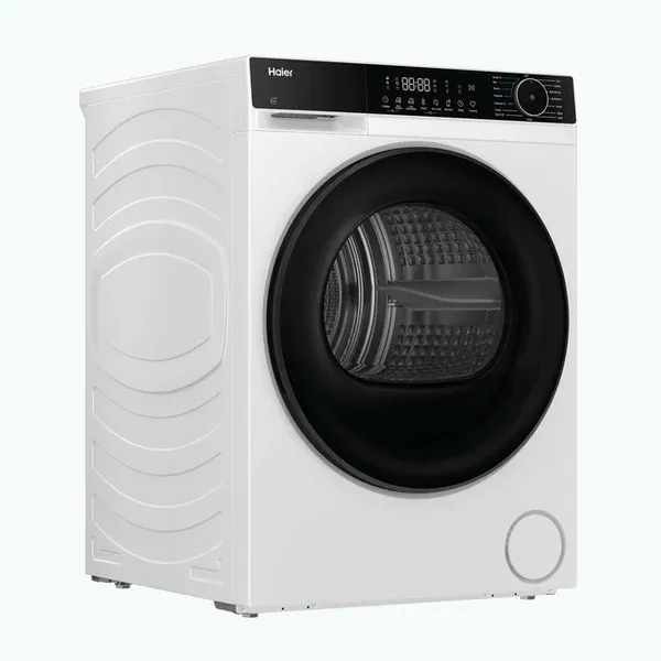 Haier HD120-E357U1-UK X5 (Heat Pump) Tumble Dryer - White - 12KG_side