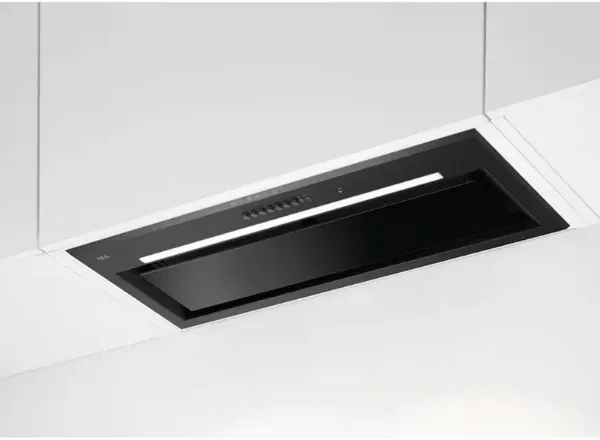 AEG GDG969AB 9000 AutoSense Integrated Canopy Cooker Hood Black_Installed Kitchen View