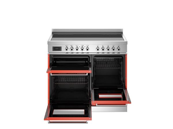 Bertazzoni PRO105I3EART2 Professional 100cm Triple Induction Range Cooker in Orange