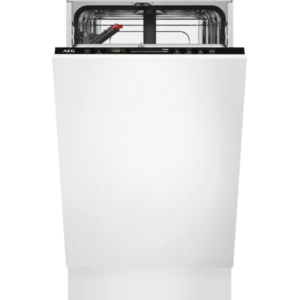 AEG FSB73427Z 7000 GlassCare Fully Integrated Slimline Dishwasher_Front View