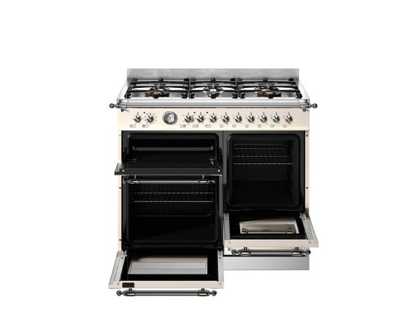 Bertazzoni HER106L3EAVT2 Heritage 100cm Triple Dual Fuel Range Cooker in Ivory