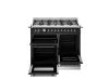 Bertazzoni HER106L2ENET2 Heritage 100cm Double Dual Fuel Range Cooker in Black