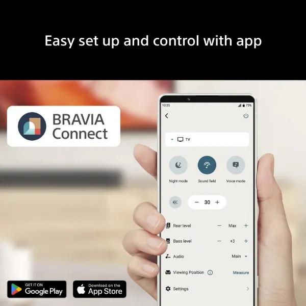 Sony HTA7100.CEK BRAVIA Theatre Bar 7 Dolby Atmos Soundbar - Black_control