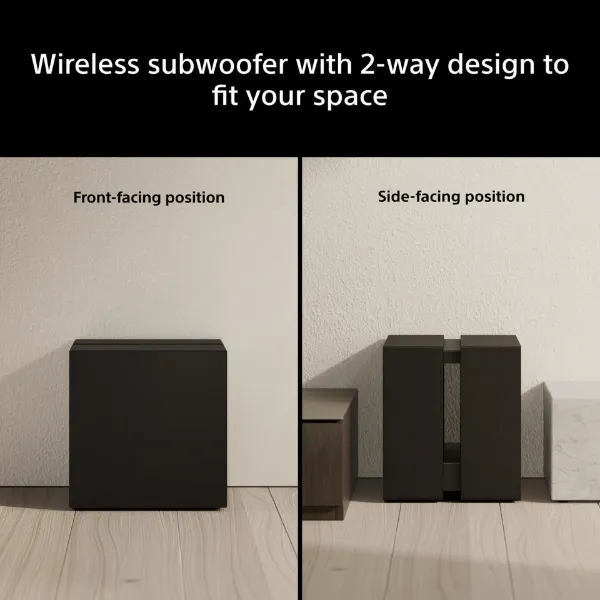 Sony SASW9.CEJ BRAVIA Theatre Sub 9 Wireless 600W Subwoofer - Black_design