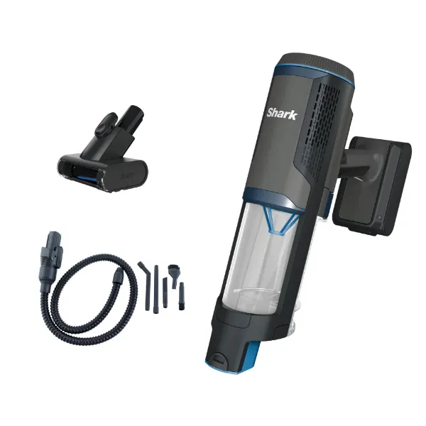 Shark BH102UK PowerBoost Pet Handheld Vacuum - 40 Minutes Run Time - Charcoal with Blue_main