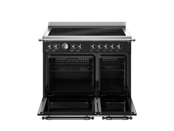 Bertazzoni HER95I2ENET2 Heritage 90cm Double Induction Range Cooker in Black