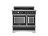 Bertazzoni HER95I2ENET2 Heritage 90cm Double Induction Range Cooker in Black
