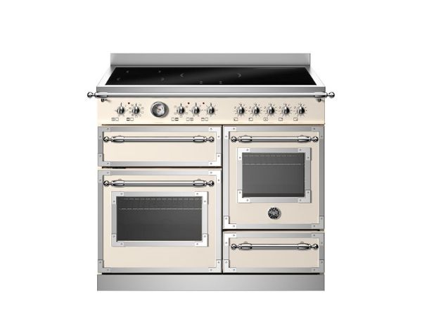 Bertazzoni HER105I3EAVT2 Heritage 100cm Triple Induction Range Cooker in Ivory