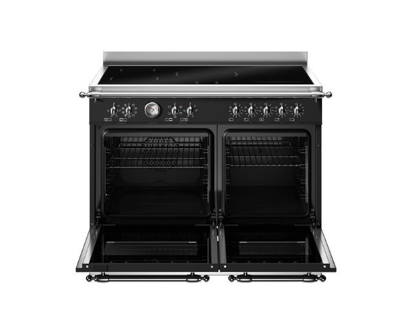 Bertazzoni HER105I2ENET2 Heritage 100cm Double Induction Range Cooker in Black