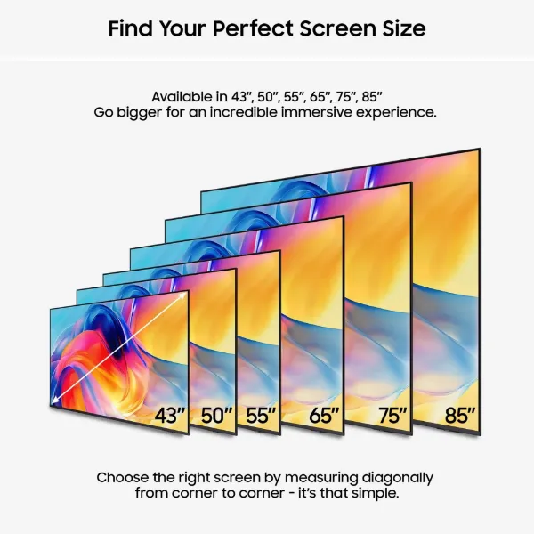 Samsung UE55M70HAKXXU 55" 4K Mini LED Vision AI Smart TV_screen size