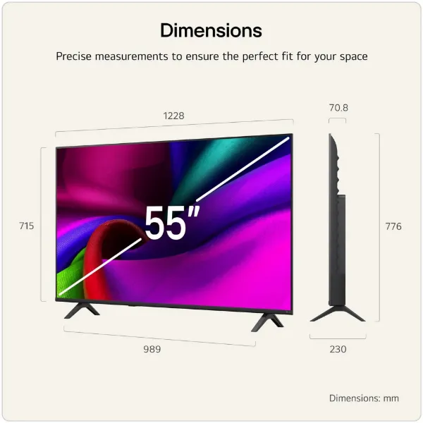 LG 55NU900B6LA.AEK 55" 4K NANO 4K UHD AI Smart TV_dimensions