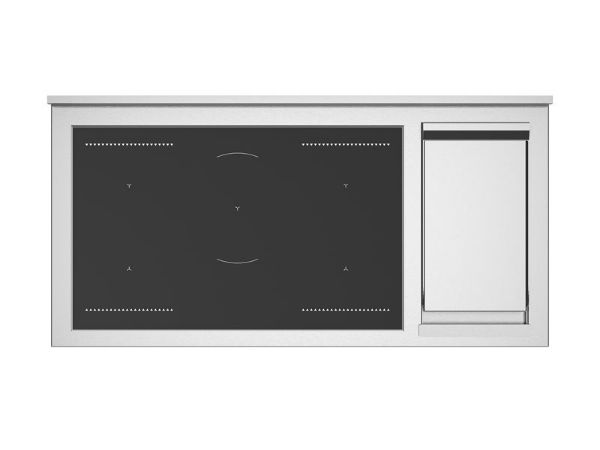 Bertazzoni HER125I2EXT2 Heritage 120cm Double Induction Top and Griddle Range Cooker in Stainless Steel